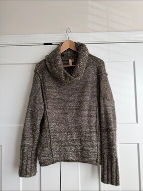Pilcro Cozy Cowl Neck Women’s Sweater - Olive Brown